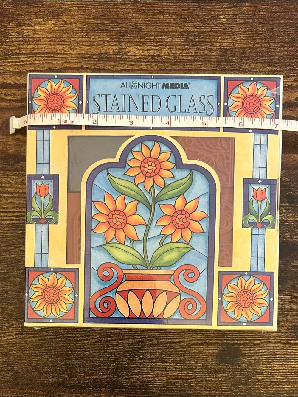Floral Rubber Stamp Set UNMOUNTED (7 pcs.) by All Night Media - New in Box